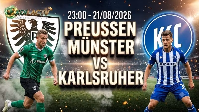 Nhận định trận đấu 23h00 ngày 218 Preussen Munster vs Karlsruher